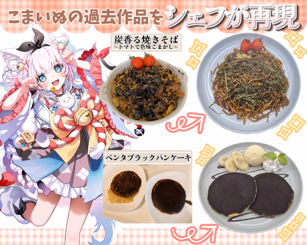 専門シェフによりVTuberさんのイメージ通りのメニューを再現